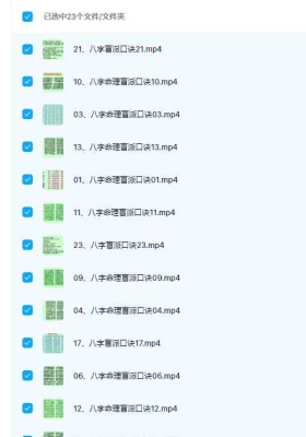 韦杰耀《八字命理盲派口诀》23集 视频课💰5