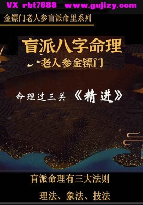 《金镖门-老人参-金镖门盲派命里系列、盲派命理过三关《精进》》💰5
