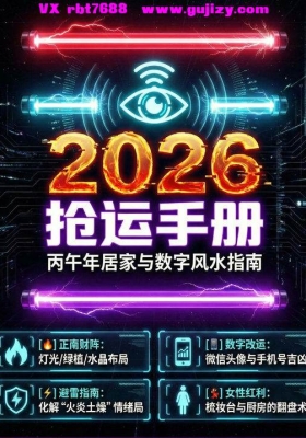 《2026丙午年抢运手册》抢占九紫离火运的居家布局图解💰5