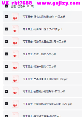 《丙丁居士12本合集》💰20