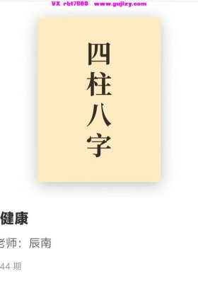 辰南【如是禅说】四柱八字精批健康   44集视频课 💰5