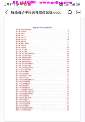 解惑者子平向实寻虚高级班.docx 整理文档一千多页💰5