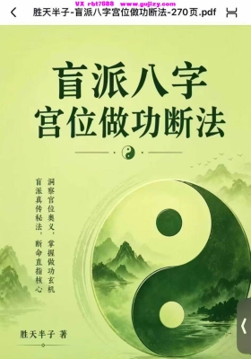 胜天半子《盲派八字宫位做功断法》💰5