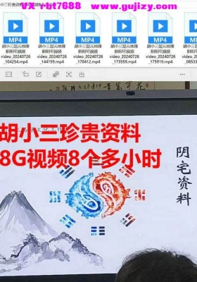 胡小三混元地理阴阳宅解析《胡小三珍贵资料38G视频8个多小时》💰6