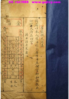 《安紫微天府法》清代民间紫微斗数秘传手抄本💰5