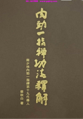 台湾蔡秋白老师南少林秘传气功《内劲一指禅功法释解》💰5