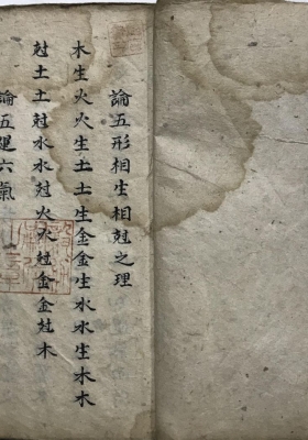 相书抄本《相法抄》五行相生相克💰5