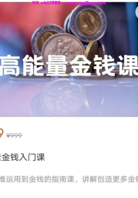 【能量金钱】方赏·高能量金钱入门课9集视频💰5