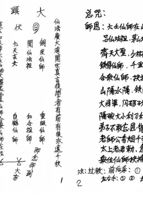 六壬仙教-广西高师一脉 罗峯佛法和伽蓝宗师教法本  上下2册 💰5