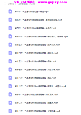 气血通和针法系统课，精选高清课程23节视频，3天成为针灸能手💰5
