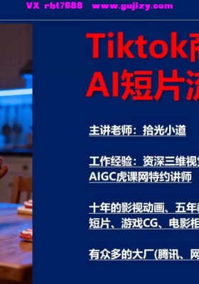 TikTok商业AI短片全流程实战：客户需求策划+分镜脚本+角色生成+场景融合💰5