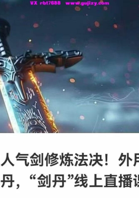 【丹道课程】《火龙真人气剑修炼法决》，外用驱邪内敛成丹7集视频课💰5