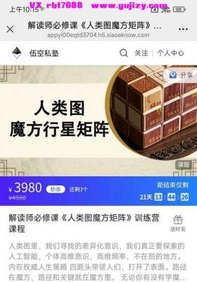 【解读师必修课】人类图魔方行星矩阵课程，全9讲视频课＋讲义💰5