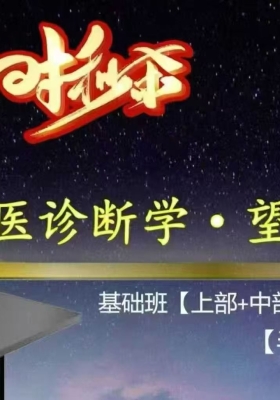 【吴雄志】中医诊断学 · 望诊 3.0 上部+中部+下部 合集完整版视频课💰6