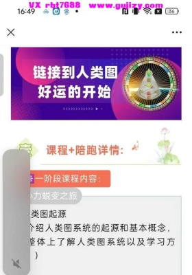 义晗人类图系统课程14集视频课💰5