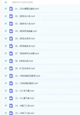 杨振炜【数字风水学 实战基础班】 33集视频💰5