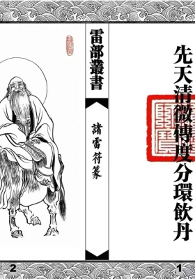 《先天清微传度分环饮丹十大雷神符秘一宗》诸雷符篆全卷💰5