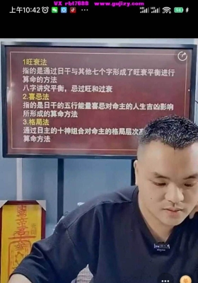 陈啸哲-四柱八字十天干喜神直断，上 下两集视频💰5