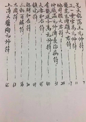 道教符箓培训资料《道教雷霆诸将常用符箓汇集》￥5