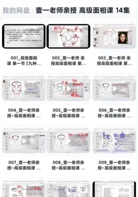 【面相好课】壹一老师最新《高级面相课》教学视频14集￥5