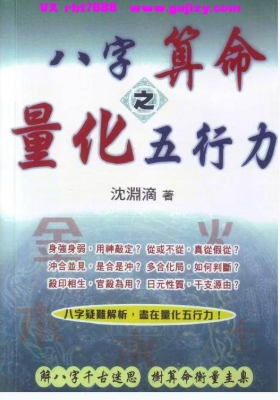 八字算命之量化五行力（高清） 沈渊滴.pdf 287页电子版💰5