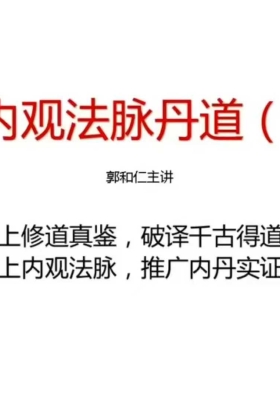 郭和仁太上昆仑内观课程（新版4集视频录播）￥5