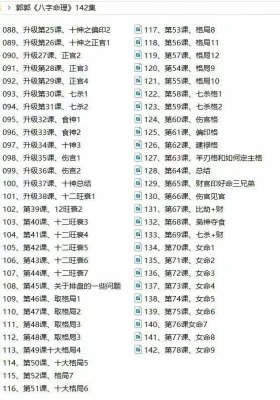 郭老师《四柱八字》教学视频142集💰5