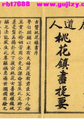 《桃花镇书捷要》💰5