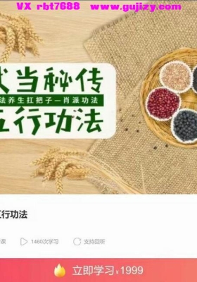 武当秘传五行功法7集视频课💰5