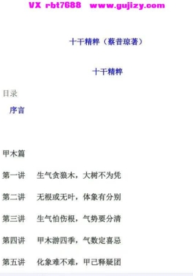 蔡昔琼《十干精粹》完版发行版💰5
