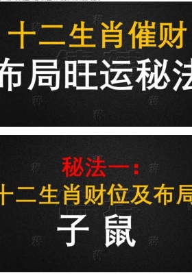 德蒋老师《十二生肖催财布局旺运秘法》💰5