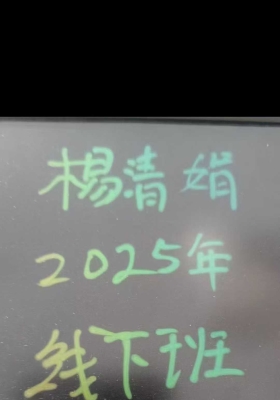 杨清娟最新《盲派八字2025年线下课》录音课程带课件💰5