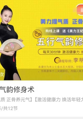 【五行修身】五行气韵修身术12集视频课💰5