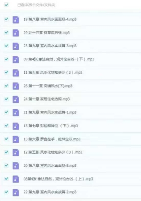 晨星《盲派八卦象数风水学》音频课29节￥5