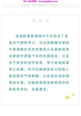 Sanni金钱灵气财富营音频+课件💰5