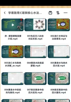 学易致用《堪舆核心水法与立向集萃精讲》15集💰5