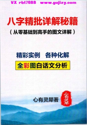 心有灵犀-《八字精批详解秘籍(从零基础到高手的图文详解）💰5