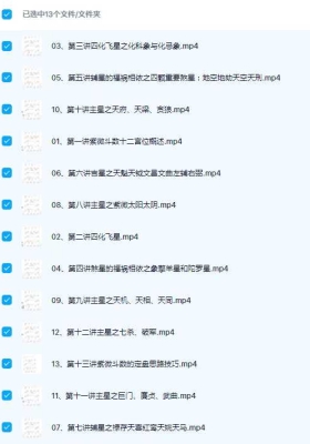 神霄云麓紫微斗数公益课13集视频课💰5