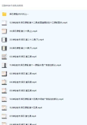 王进武《正五行择日法课程》31集11.4GB+课件17套💰5