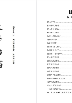 《天医治病》祝由十三科、天医神书符箓、治邪病秘法💰5
