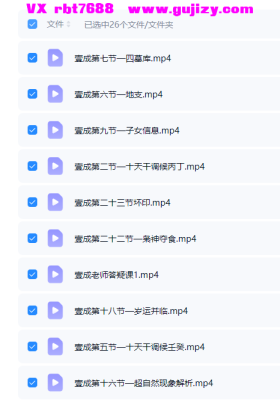 壹成老师2025年鬼谷四柱化解高阶班 视频26集 9小时💰5