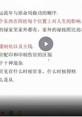 政焱老师盲派八字高级班8、10、11期合集一共30集￥5