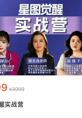 陈安逸玄学变现+上滩海‬帆总+镜赵‬子·星图觉实醒‬战营 25新年‬课 10节视频课￥5