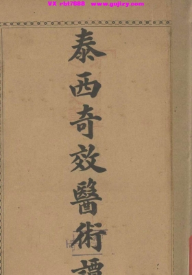 《泰西奇效医术谭》💰5