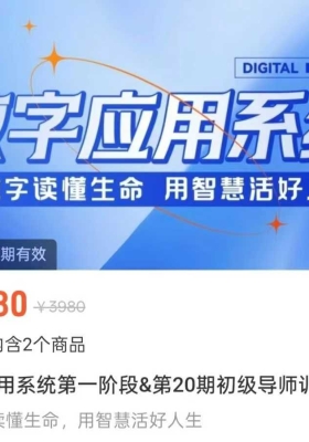 2026茁琳最新课程数字应用系统第一阶段&第20期初级导师训练营9集视频课💰5