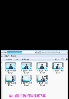 拂尘子老师《华山派古传相法视频》7集💰5