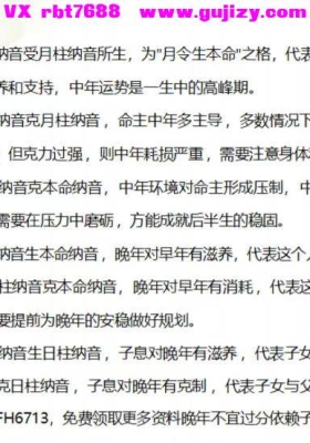 《纳音盲派断命49法》💰5