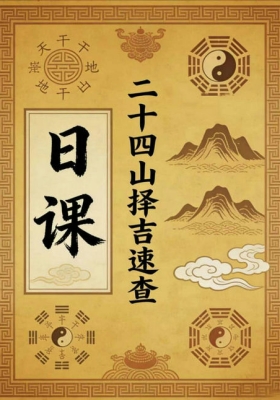 择日日课书籍《二十四山择吉速查》高清版💰5